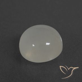 Pietra di luna Bianco caldo naturale da 3.19 ct, Rotondo, Traslucido