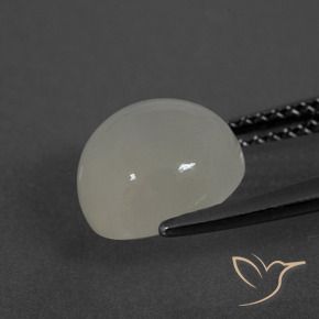 Pietra di luna Bianco caldo naturale da 3.19 ct, Rotondo, Traslucido