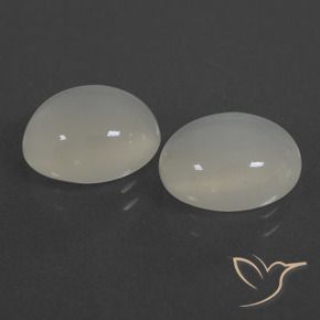 Gemme di Pietra di luna Bianco caldo naturale da 7.19 ct, Ovale, Traslucido