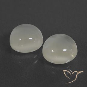 Gemme di Pietra di luna Bianco caldo naturale da 6.13 ct, Rotondo, Traslucido
