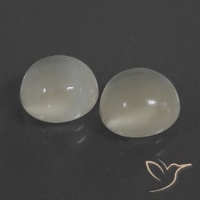 Gemme di Pietra di luna Bianco caldo naturale da 6.32 ct, Rotondo, Traslucido