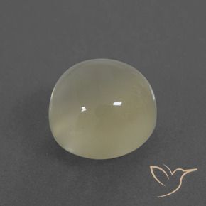 Pietra di luna Bianco caldo naturale da 3.59 ct, Rotondo, Traslucido