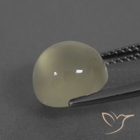Pietra di luna Bianco caldo naturale da 3.59 ct, Rotondo, Traslucido