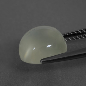 Pietra di luna Bianco caldo naturale da 3.73 ct, Taglio rotondo, Traslucido