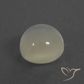 Pietra di luna Bianco caldo naturale da 3.44 ct, Rotondo, Traslucido