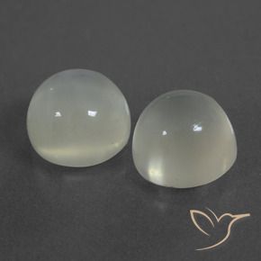 Gemme di Pietra di luna Bianco caldo naturale da 7.60 ct, Rotondo, Traslucido