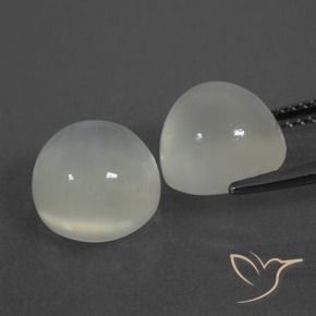 Gemme di Pietra di luna Bianco caldo naturale da 7.60 ct, Rotondo, Traslucido