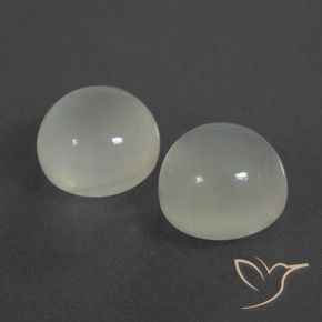 Gemme di Pietra di luna Bianco caldo naturale da 6.94 ct, Rotondo, Traslucido