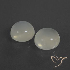 Gemme di Pietra di luna Bianco caldo naturale da 6.12 ct, Rotondo, Traslucido