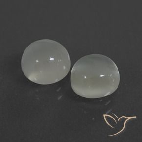 Gemme di Pietra di luna Bianco caldo naturale da 4.91 ct, Rotondo, Traslucido