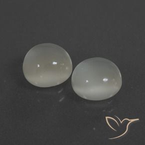 Gemme di Pietra di luna Bianco caldo naturale da 4.34 ct, Rotondo, Traslucido