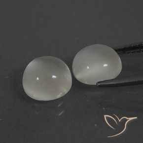 Gemme di Pietra di luna Bianco caldo naturale da 4.34 ct, Rotondo, Traslucido