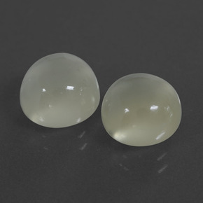 Gemme di Pietra di luna Bianco caldo naturale da 7.40 ct, Taglio rotondo, Traslucido