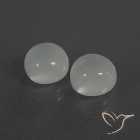 Gemme di Pietra di luna Bianco caldo naturale da 4.24 ct, Rotondo, Traslucido