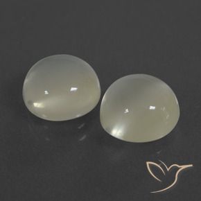 Gemme di Pietra di luna Bianco caldo naturale da 6.22 ct, Rotondo, Traslucido