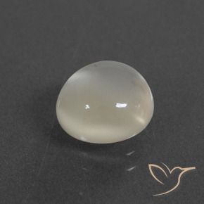 Pietra di luna Bianco caldo naturale da 2.80 ct, Rotondo, Traslucido