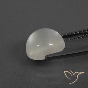 Pietra di luna Bianco caldo naturale da 2.43 ct, Rotondo, Traslucido