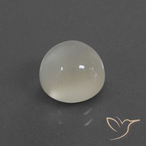 Pietra di luna Bianco caldo naturale da 2.98 ct, Rotondo, Traslucido