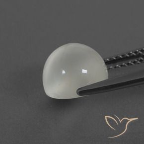 Pietra di luna Bianco caldo naturale da 2.98 ct, Rotondo, Traslucido