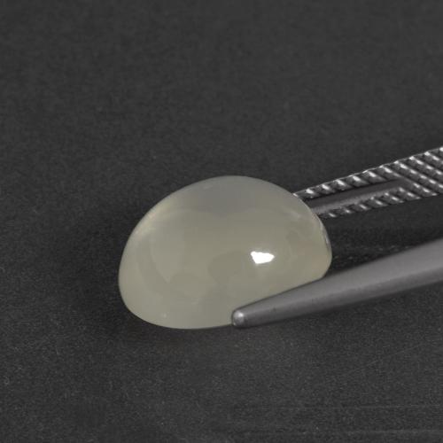 Pietra di luna Bianco caldo naturale da 4.10 ct, Taglio ovale, Traslucido