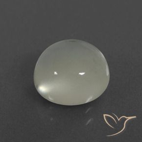 Pietra di luna Bianco caldo naturale da 3.18 ct, Rotondo, Traslucido