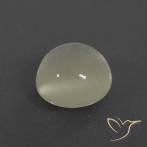 Pietra di luna Bianco caldo naturale da 2.84 ct, Rotondo, Traslucido