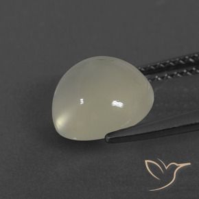 Pietra di luna Bianco caldo naturale da 2.84 ct, Rotondo, Traslucido