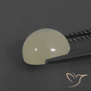 Pietra di luna Bianco caldo naturale da 2.86 ct, Rotondo, Traslucido