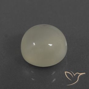Pietra di luna Bianco caldo naturale da 3.33 ct, Rotondo, Traslucido