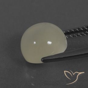 Pietra di luna Bianco caldo naturale da 3.33 ct, Rotondo, Traslucido