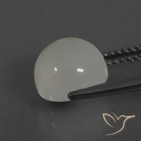 Pietra di luna Bianco caldo naturale da 3.36 ct, Rotondo, Traslucido