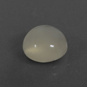 Pietra di luna naturale bianco da 2,64 ct, taglio rotondo, traslucido