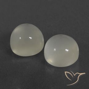 Gemme di Pietra di luna Bianco caldo naturale da 5.79 ct, Rotondo, Trasparente
