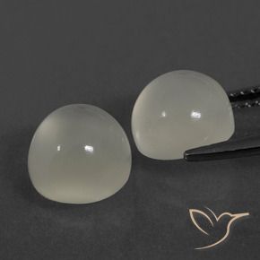 Gemme di Pietra di luna Bianco caldo naturale da 5.79 ct, Rotondo, Trasparente