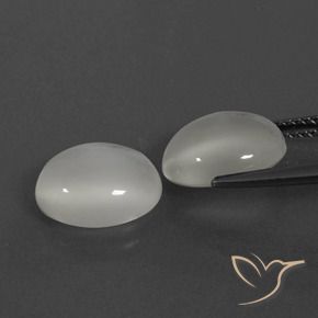 Gemme di Pietra di luna Bianco caldo naturale da 6.20 ct, Ovale, Traslucido