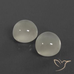 Gemme di Pietra di luna Bianco caldo naturale da 7.56 ct, Rotondo, Traslucido