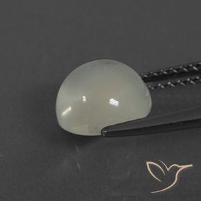 Pietra di luna Bianco caldo naturale da 2.28 ct, Rotondo, Traslucido