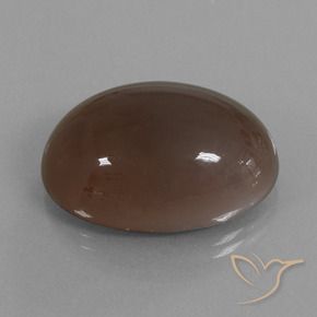 Pietra di luna naturale marrone da 41,62 ct, taglio ovale, opaco
