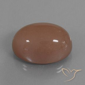 Pietra di luna Marrone naturale da 42.17 ct, Ovale, Opaco