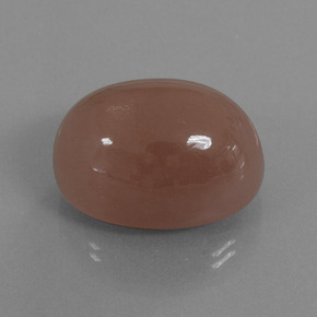 Pietra di luna naturale marrone da 49,49 ct, taglio ovale, opaco