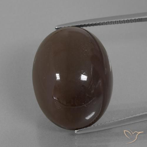 41.20ct Naturale Marrone medio Pietra di luna, Ovale, Opaco
