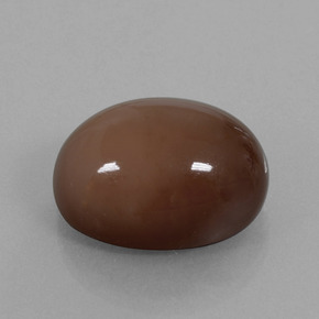 Pietra di luna naturale marrone da 22,96 ct, taglio ovale, opaco