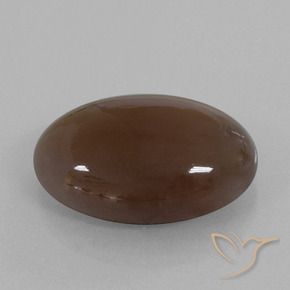 Pietra di luna Marrone cioccolato naturale da 28.02 ct, Ovale, Opaco