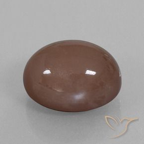 Pietra di luna Espresso Marrone naturale da 25.76 ct, Ovale, Opaco