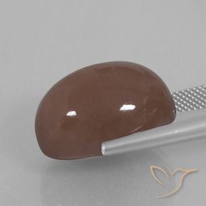 Pietra di luna Espresso Marrone naturale da 25.76 ct, Ovale, Opaco