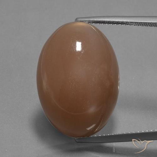 20.88ct Naturale pesca profonda Pietra di luna, Ovale, Opaco