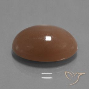 Pietra di luna pesca profonda naturale da 20.88 ct, Ovale, Opaco