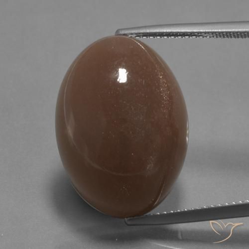 22.67ct Naturale Marrone medio Pietra di luna, Ovale, Opaco