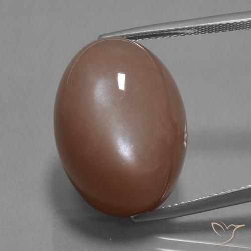 30.59ct Naturale Marrone medio Pietra di luna, Ovale, Opaco