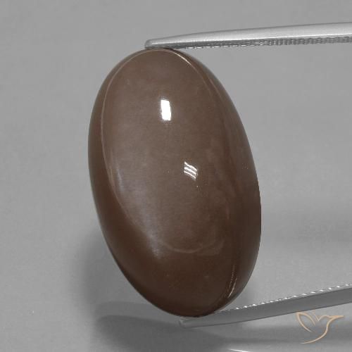 42.26ct Naturale Marrone medio Pietra di luna, Ovale, Opaco